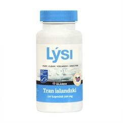 Lysi Icelandic Cod Liver Oil 500 mg dietary supplement 120 capsules