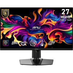 MSI MPG 271QRDE QD-OLED X50 monitori 67,3 cm (26.5") 2560 x 1440 pikseļi Wide Quad HD Melns