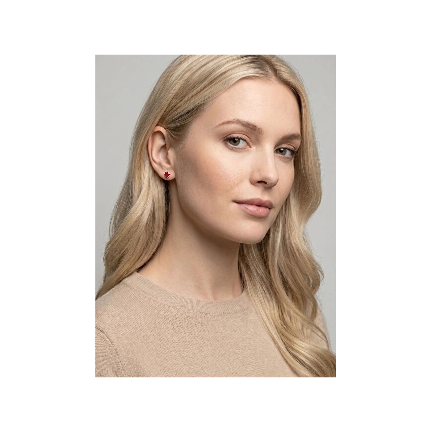 Brilio Silver Tyttöjen hopeiset korvakorut mansikan värissä EA1264W