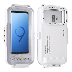 Puluz Waterproof Case (45m) for USB-C Smartphones for Underwater Photos and Videos (White)