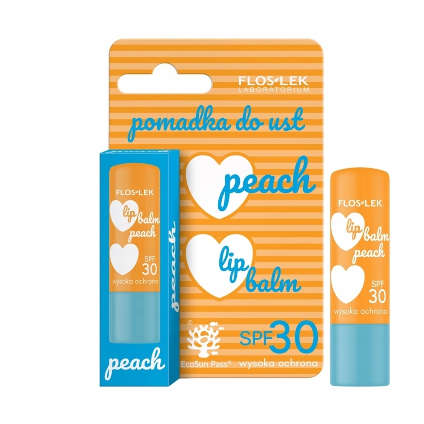 Floslek Lip Care Peach pomadka do ust SPF30 4g