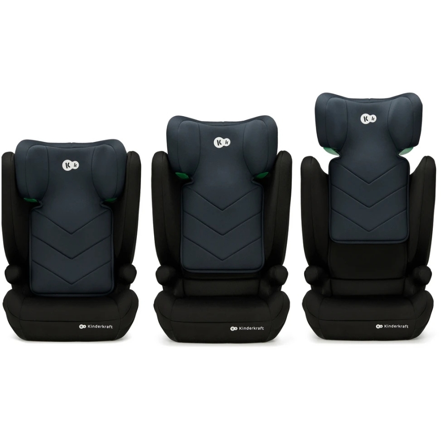 KINDERKRAFT I-SPARK 2 PLUS I-SIZE autoistmem, 100-150 cm, Must, KCISPA02BLKPL00 – 2