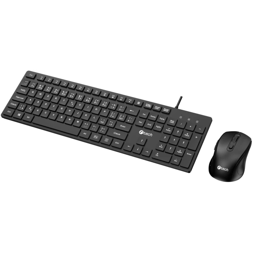 CM Storm Клавиатура и мышь CMStorm C-TECH Клавиатура KBM-108, с проводом комплект комбинированный с мышью, мультимедийная, USB, – 2