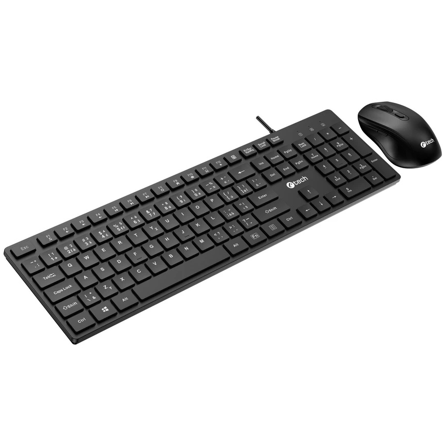 CM Storm Klaviatūra ir pelė CMStorm C-TECH Klaviatūra KBM-108, su laidu komplektas combo su myszą, multimedialna, USB, CZ/SK (KB – 3