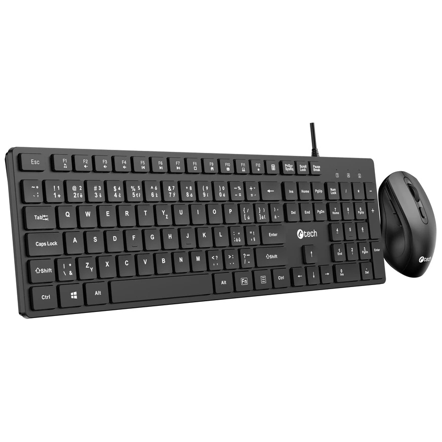 CM Storm Клавиатура и мышь CMStorm C-TECH Клавиатура KBM-108, с проводом комплект комбинированный с мышью, мультимедийная, USB, – 4
