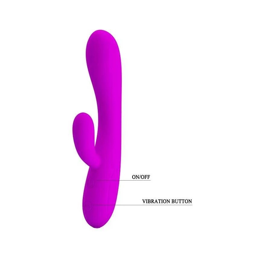 Daugiafunkcis G taško vibratorius su zuikučiu ir USB „Pretty Love“ – 3