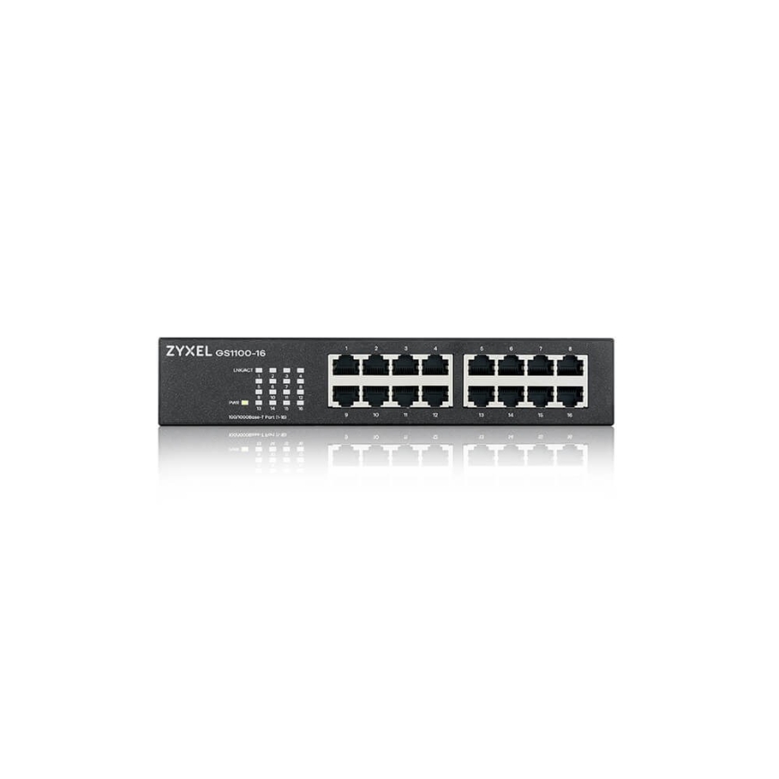 Zyxel GS1100-16 16-портовый Неразорвавшийся гигабитный коммутатор (GS1100-16-EU0104F) – 2
