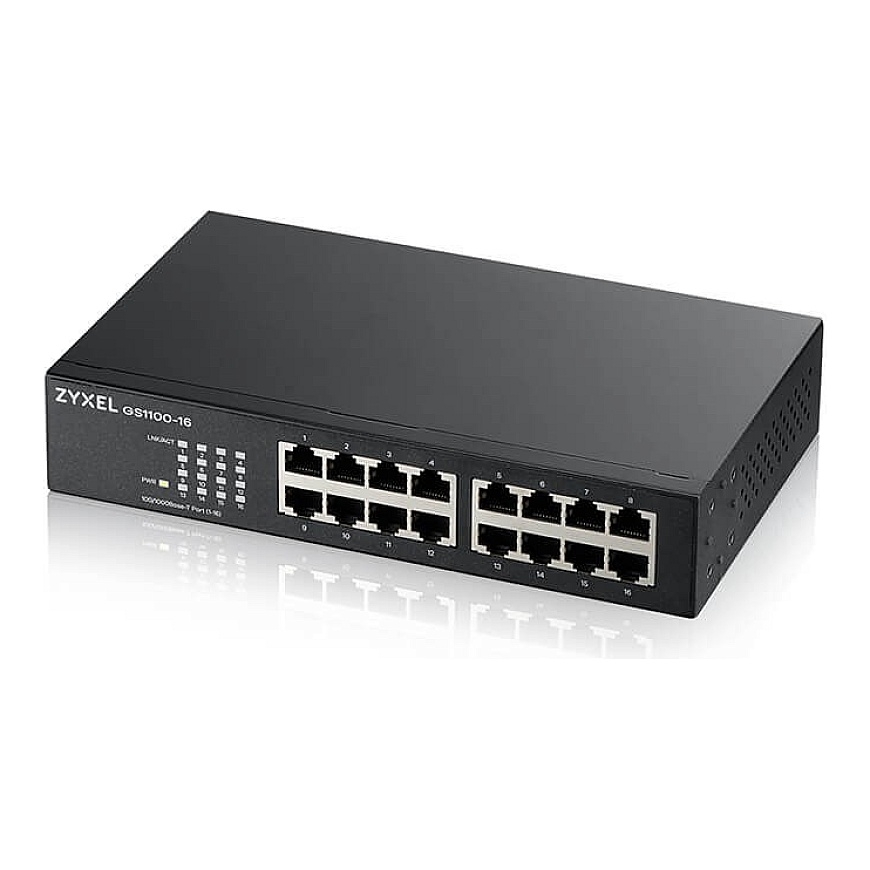 Zyxel GS1100-16 16 prievadų nevaldomas Gigabit jungiklis (GS1100-16-EU0104F) – 3