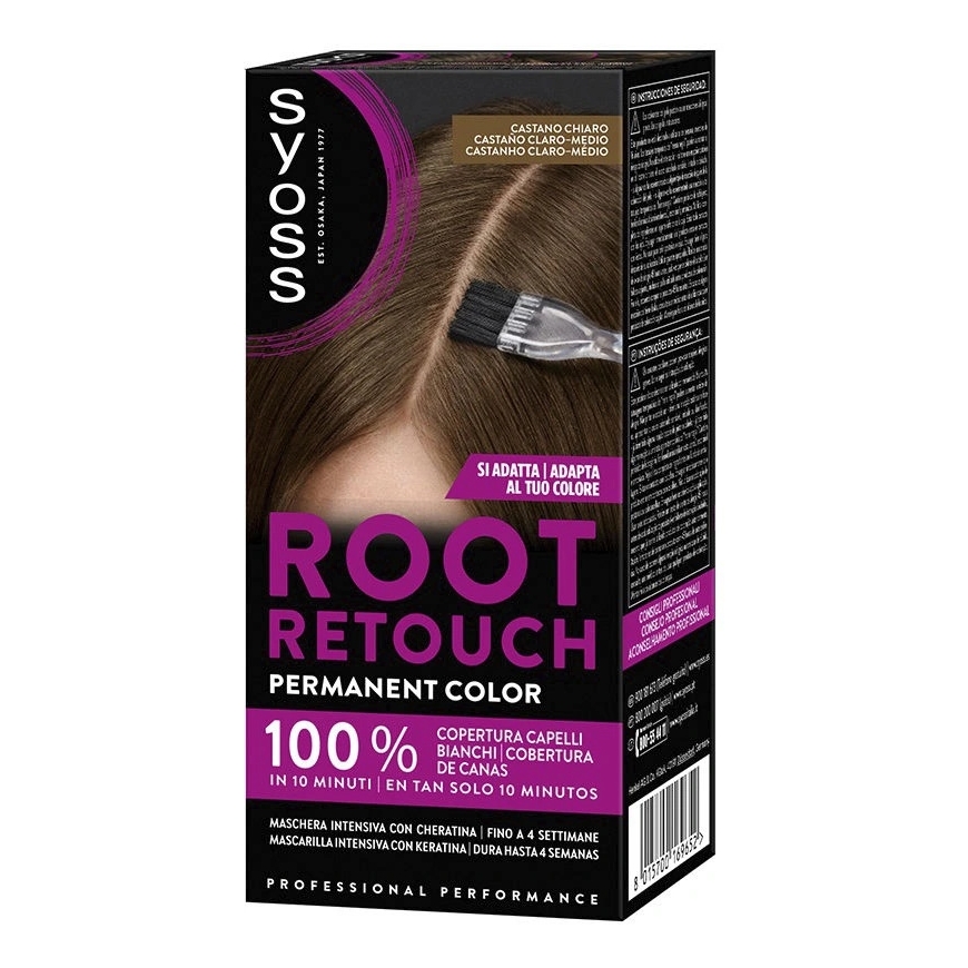 Syoss Root Retouch Matu Maskas Gaisais līdz Vidējam Kastaņs 1 U