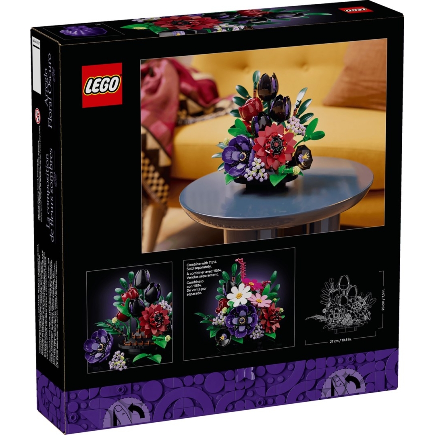 LEGO BOTANICALS 11513 Tumšās Ziedu Kompozīcijas – 2