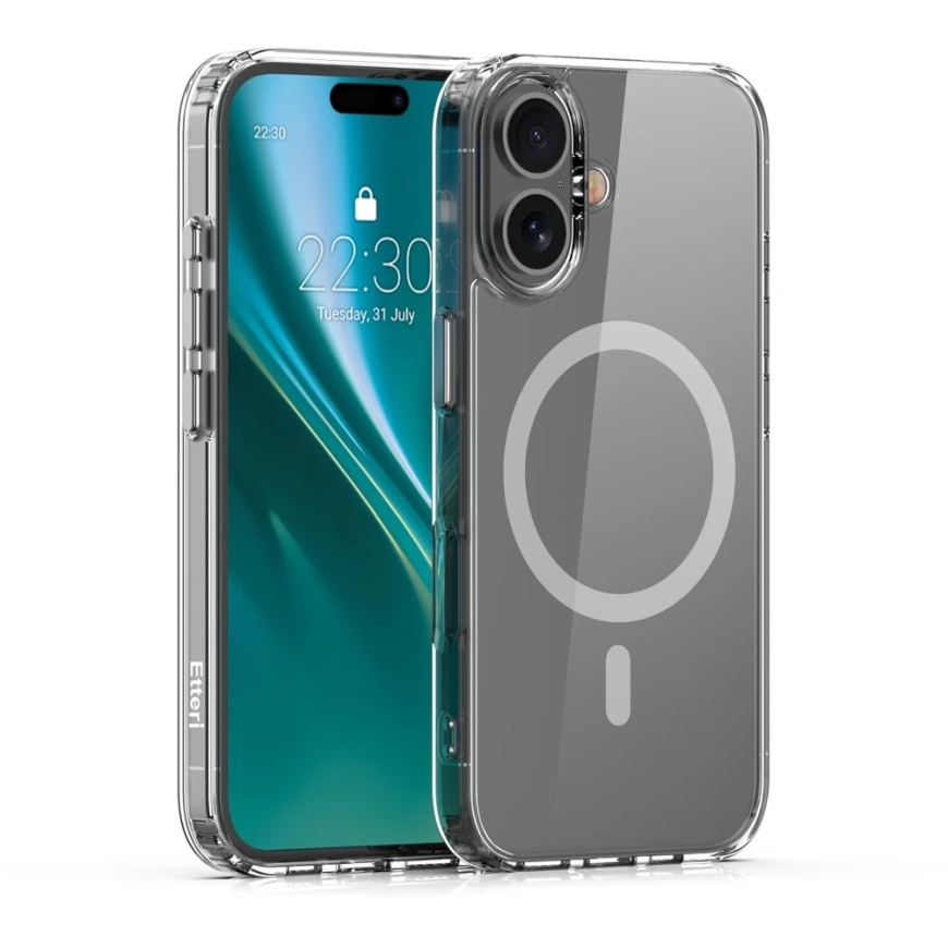 Etteri Color Mag -kotelo iPhone 16 Plus 6,7" harmaa – 3