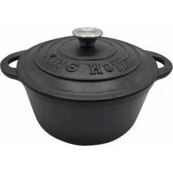 King Hoff Кастрюля Кастрюля с крышкой, чугунная, 22 см в диаметре, 2,4 л, "Kinghoff"