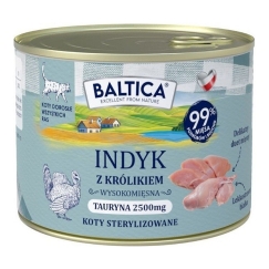 BALTICA Regionų skoniai Turkija su triušiu - drėgnas kačių maistas - 185 g