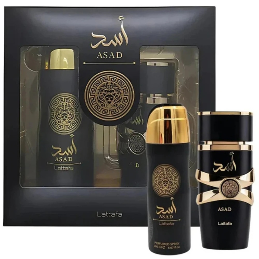 Lattafa Asad EDP rinkinys vyrams (EDP 100 ml + Dezodorantas 200 ml) – 3