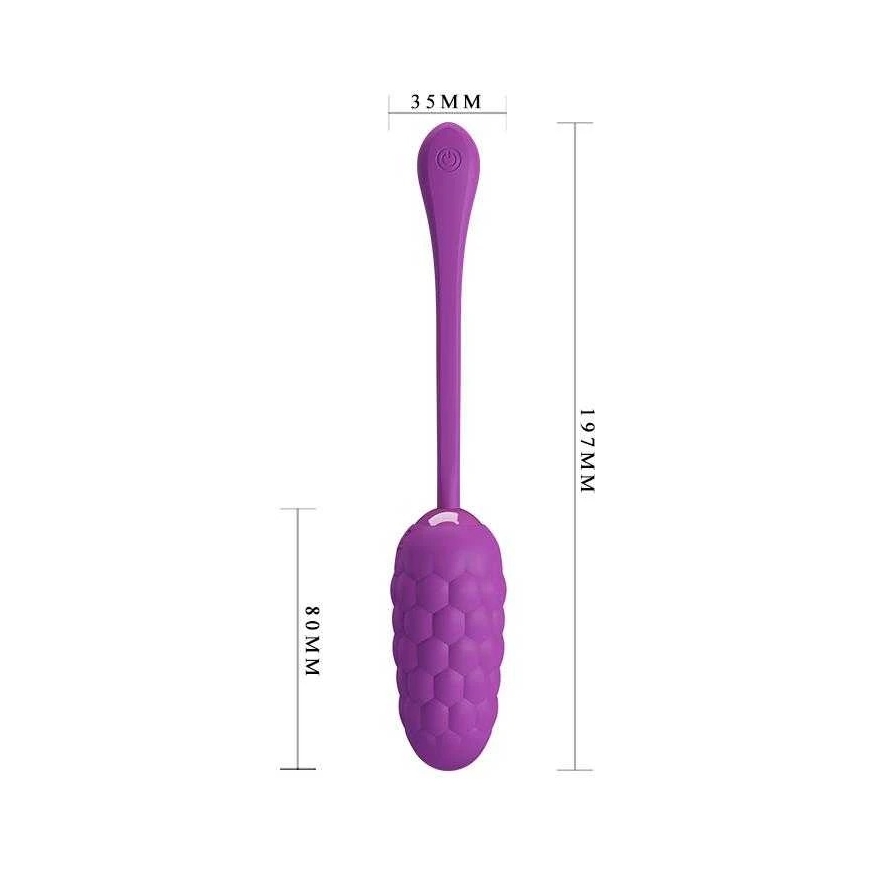 Pretty Love Smart "PRETTY LOVE" – VIBRATING EGG WITH PURPLE RECHARGEABLE MARINE TEXTURE – 4