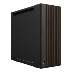 ASUS ProArt PA602 Wood Edition Modern Black - Metal Panel Midi Tower Musta, Puu