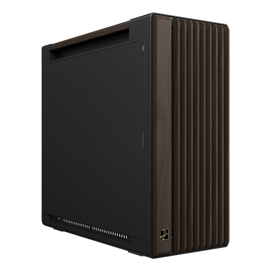 ASUS ProArt PA602 Wood Edition Modern Black - Metal Panel Midi Tower Melns, Koks