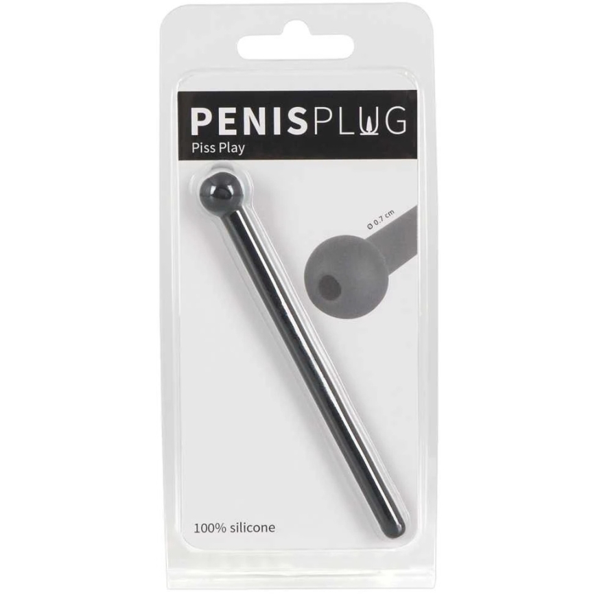 Penisplug Penis Plug Piss Play juodas
