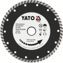 Diamantpõhjaline lõikeplaat (niiske ja kuiva lõikamise jaoks) TURBO Yato | d-180x2,8x22,2mm Diamantpõhjaline lõikeplaat (niiske ja kuiva lõikamise jaoks) TURBO Yato | d-180x2,8x22,2mm