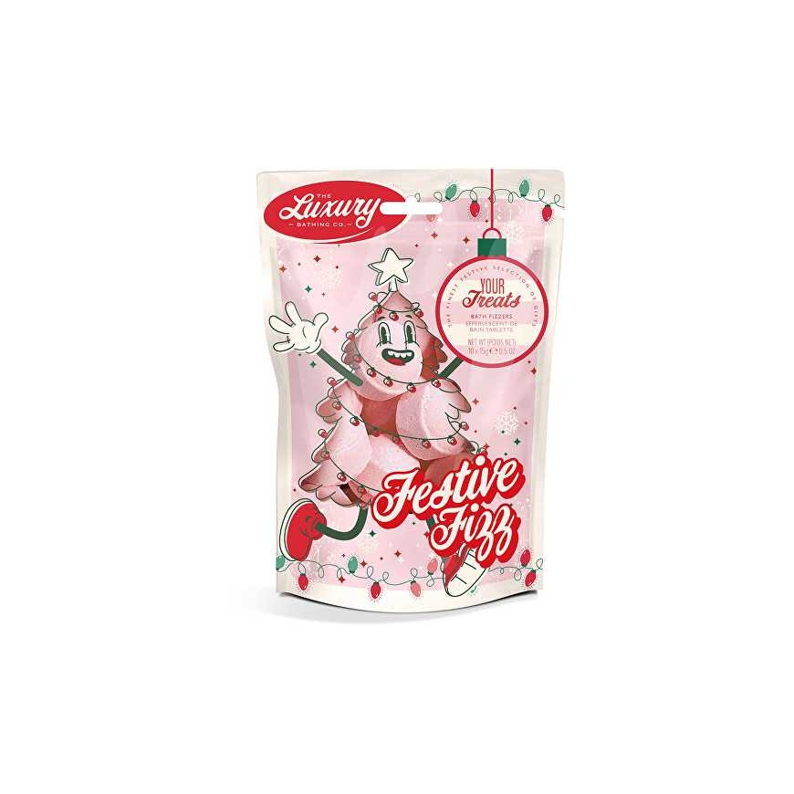 The Luxury Bathing Grace Cole Gift Set Sparkling Bath Tablets Christmas Sweets, Cocoa & Vanilla 10 pcs