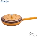 ALUMINUM FRYING PAN WITH LID 26X5CM, NICOLAI TAND, ORIGINI, COOKING BY HEINNER ALUMINUM FRYING PAN WITH LID 26X5CM, NICOLAI TAND, ORIGINI, COOKING BY HEINNER