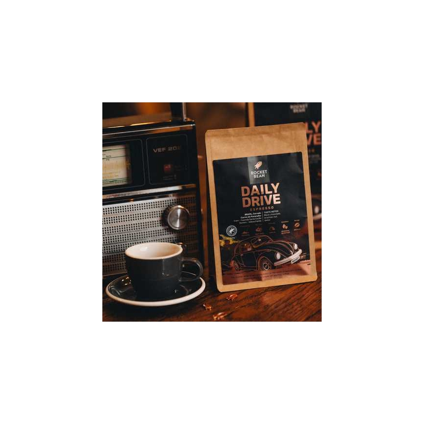 Figa Coffee Rocket Bean Rukolų pavut - DAILY DRIVE Brasilia Luonnollinen Espresso Kahvia 200g – 2