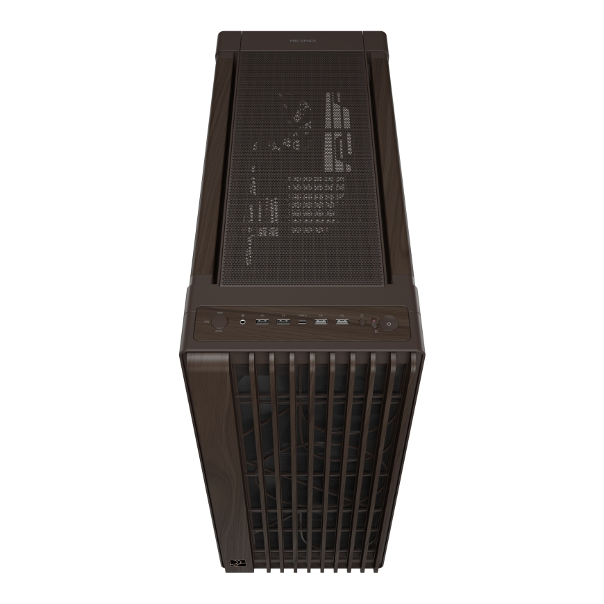 ASUS ProArt PA602 Wood Edition Retro Brown - Metal Panel Midi Tower Ruskea – 5
