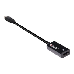 CLUB3D Mini DisplayPort 1.4 to HDMI 2.0b HDR Active Adapter