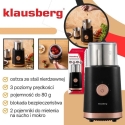 Sähkölaitteet 2 in 1 sähköinen kahvi- ja maustemylly, musta, Klausberg, KB-7992 Sähkölaitteet 2 in 1 sähköinen kahvi- ja maustemylly, musta, Klausberg, KB-7992