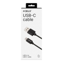 Celly USB-C2M USB-kaabel 2 m USB A USB C Must Celly USB-C2M USB-kaabel 2 m USB A USB C Must