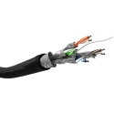CAT 6 Outdoor Network Cable, S/FTP (PiMF), 100 m, 57195, U/UTP, Black CAT 6 Outdoor Network Cable, S/FTP (PiMF), 100 m, 57195, U/UTP, Black
