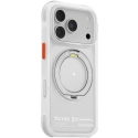 Skinarma Atlas MagSafe ümberkaudne + pööratav alus iPhone 18 Pro / 17 Pro jaoks, valge Skinarma Atlas MagSafe ümberkaudne + pööratav alus iPhone 18 Pro / 17 Pro jaoks, valge