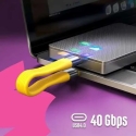 Spacetronik USB4 Type C PD 240W 8K 40Gbps Y-Shaped Keychain Cable Spacetronik USB4 Type C PD 240W 8K 40Gbps Y-Shaped Keychain Cable