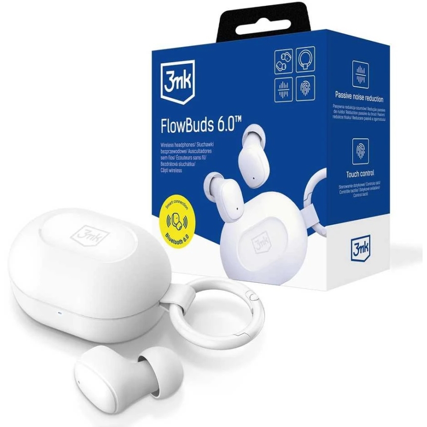 3Mk tarvikud kõrvaklappidele - 3mk FlowBuds 6.0 Valge