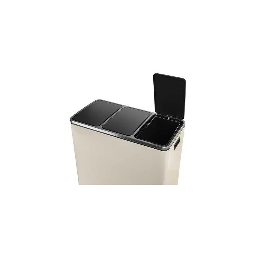 Spacetronik Krēmveida Trīsdaļu Metaliskā Atkritumu Kaste – 4