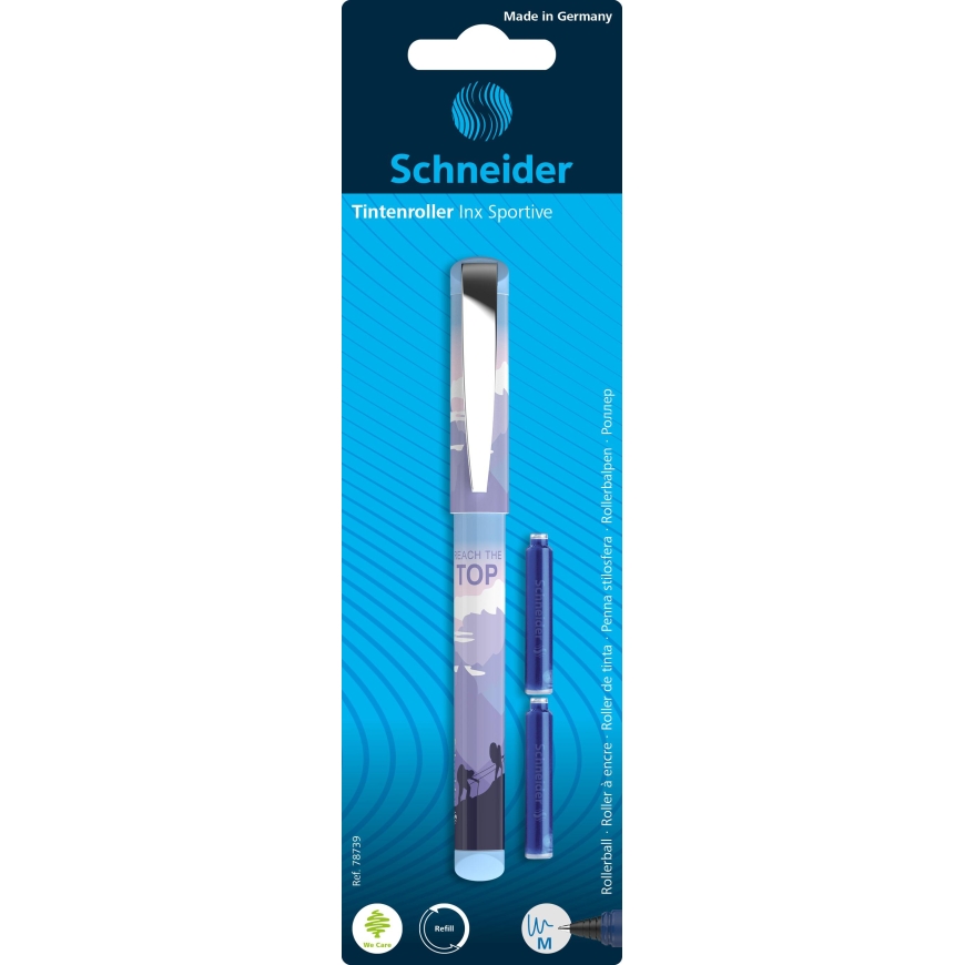 SCHNEIDER Inx Sportive Pen, plastic purple body, in blister
