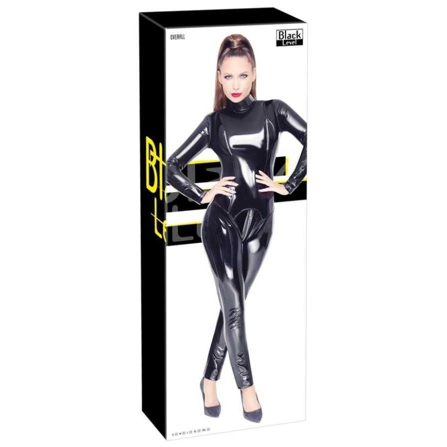 Black Level vinila kombinezons Melns 2XL