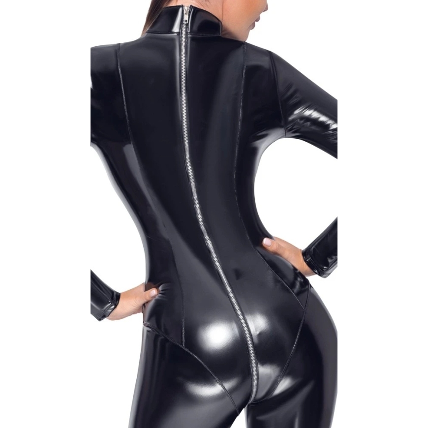 Black Level Vinyl Jumpsuit Black 2XL – 5