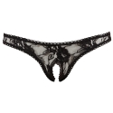 Cottelli Crotchless String Black L