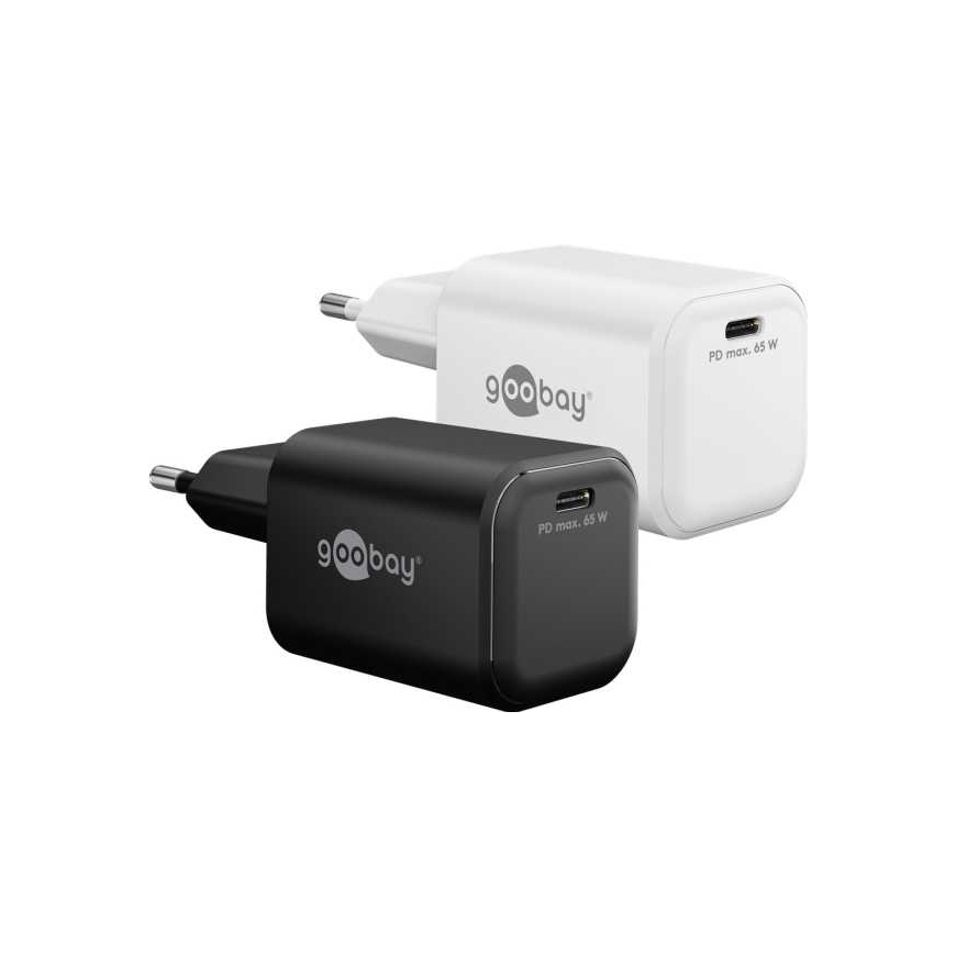 Goobay USB-C PD GaN Nano lādētājs 79155 65 W (RB79155)
