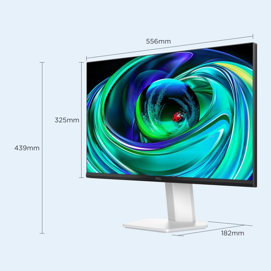 TCL 25G54 monitori 63,5 cm (25") 1920 x 1080 pikseļi Full HD QLED Balts – 3