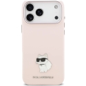 Karl Lagerfeld Silikona Choupette Metal Pin maciņš iPhone 18 Pro Max / 17 Pro Max rozā Karl Lagerfeld Silikona Choupette Metal Pin maciņš iPhone 18 Pro Max / 17 Pro Max rozā