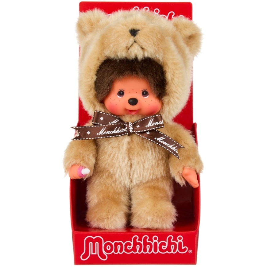 MONCHHICHI Pehmoleluapina karupuvussa, 20 cm – 2