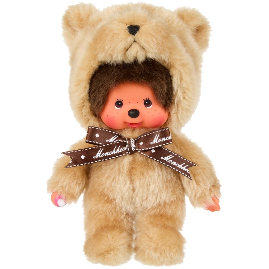 MONCHHICHI Plush Monkey in Bear Costume, 20 cm – 3
