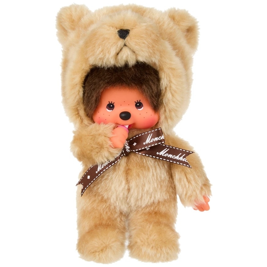 MONCHHICHI Плюшевая обезьянка в костюме медвежонка, 20 см – 4