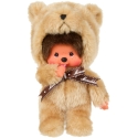 MONCHHICHI Plush Monkey in Bear Costume, 20 cm MONCHHICHI Plush Monkey in Bear Costume, 20 cm
