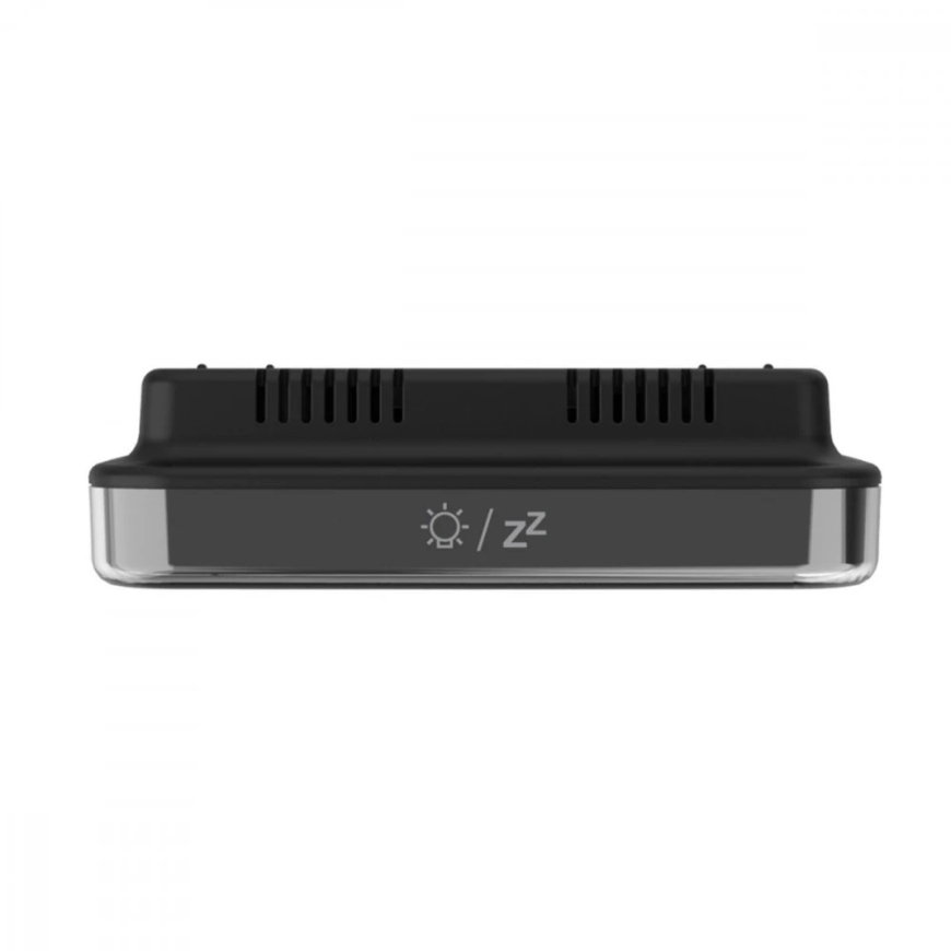 "GreenBlue" wireless weather station, temperature + humidity input/output, clock + alarm + date, °C / °F, up to 60 m, black, GB1 – 5