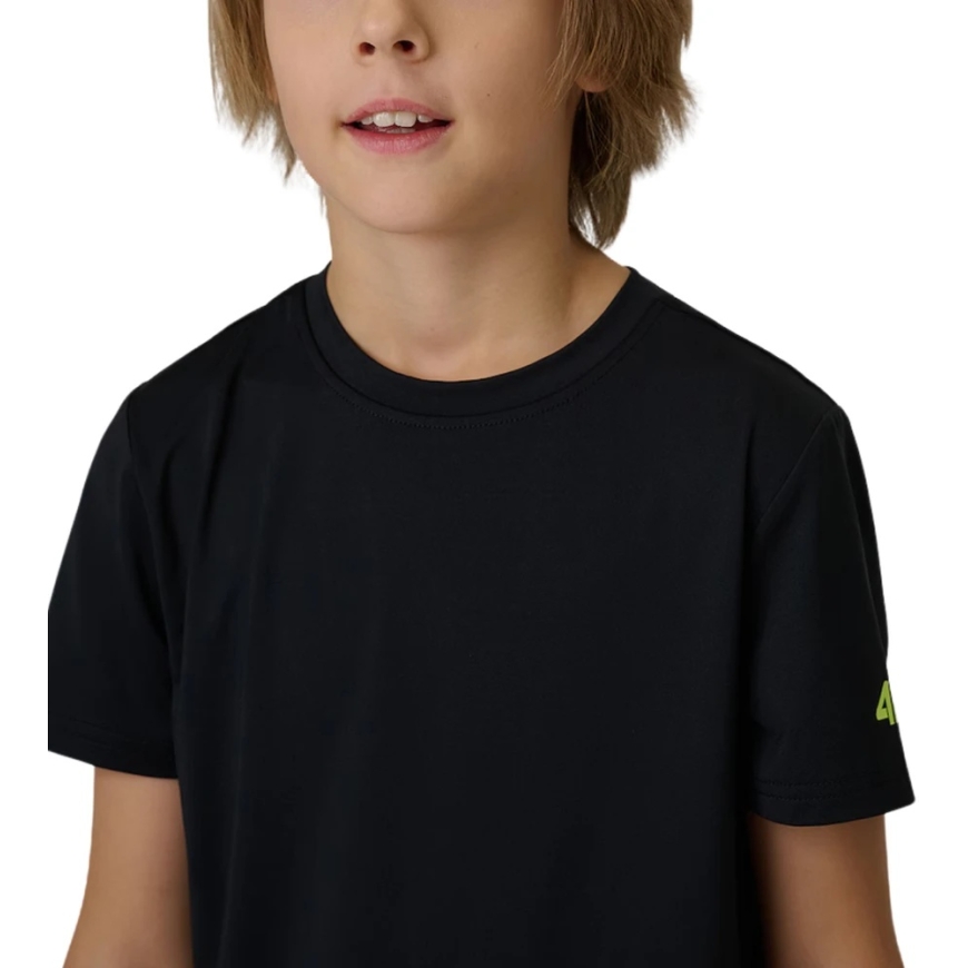 T-shirts for boys 4F FNK M1966 dark black 4FJWSS26TFTSM1966 20S (122-128cm) – 4