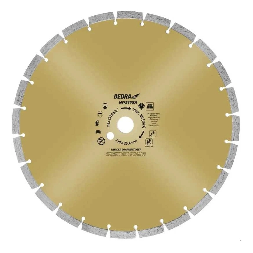 Dedra Concrete Cutting Disc 350x25.4 mm ded8836