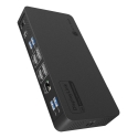 ICY BOX IB-DK2255AC Проводная USB 3.2 Gen 2 (3.1 Gen 2) Type-C Черный